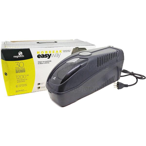 Imagem de Nobreak 1200VA 600W PWM 6 Tomadas 3 em 1 Troca Fácil de Bateria Trivolt Easy Way 1200 Ragtech 4137