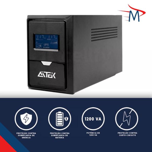 Imagem de Nobreak Aitek 1200VA Estabilizador 110V / 220V