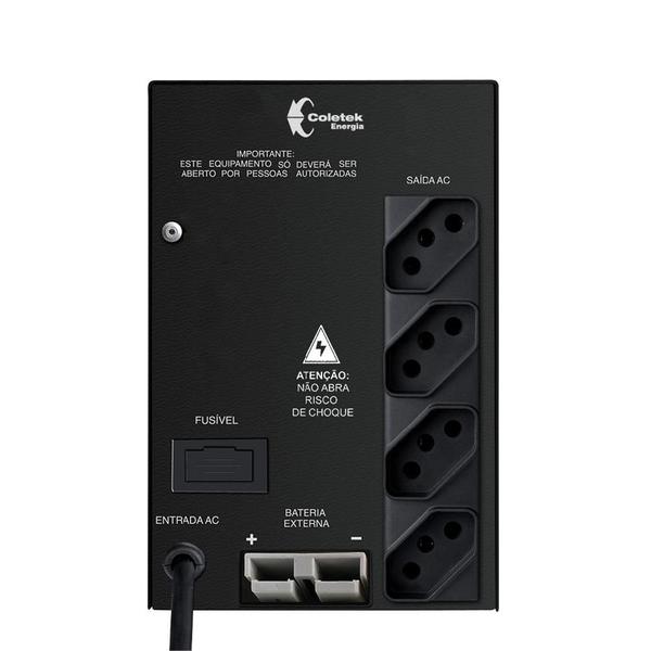 Imagem de Nobreak Coletek Energia UPS Safe, 700VA, 4 Tomadas, Bivolt Automatico - SAFE 700BA-1B4T