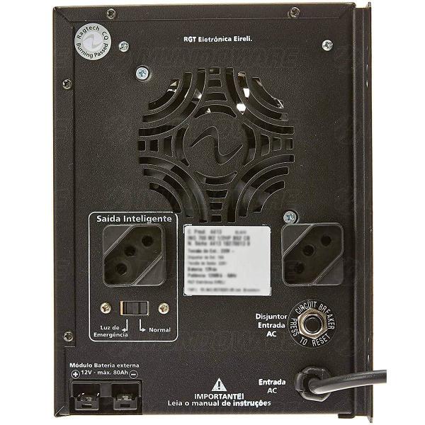 Imagem de Nobreak de Portão Eletrônico Senoidal 1HP 1200VA E.127/220V S.115V com Engate Externo de Bateria