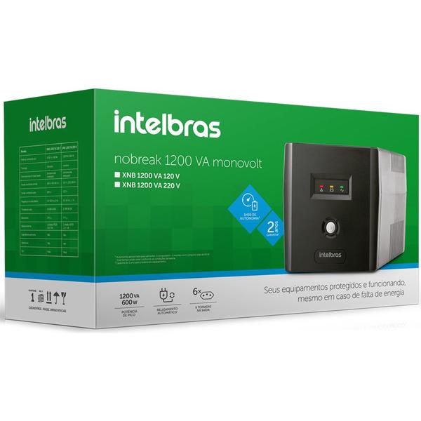 Imagem de Nobreak Intelbras 1200VA 6 Tomadas XNB 1200