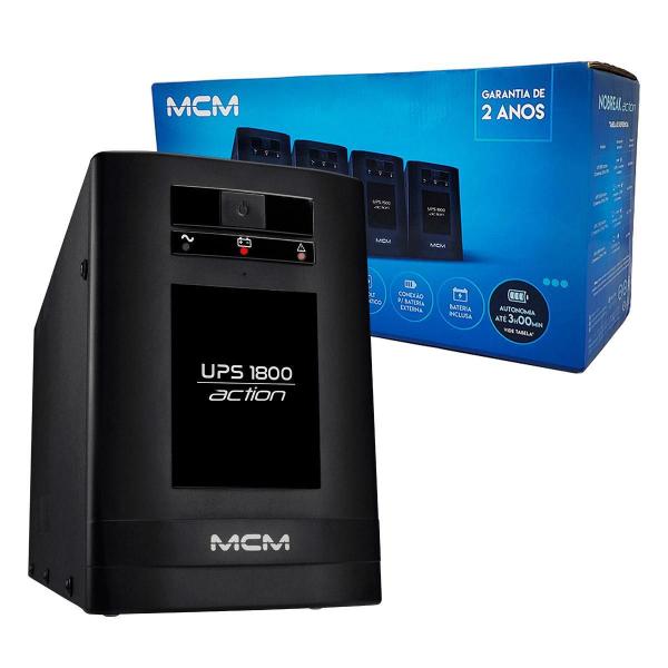 Imagem de Nobreak Mcm 1800Va, Ups 1800 Action, Monovolt 220V, Saída