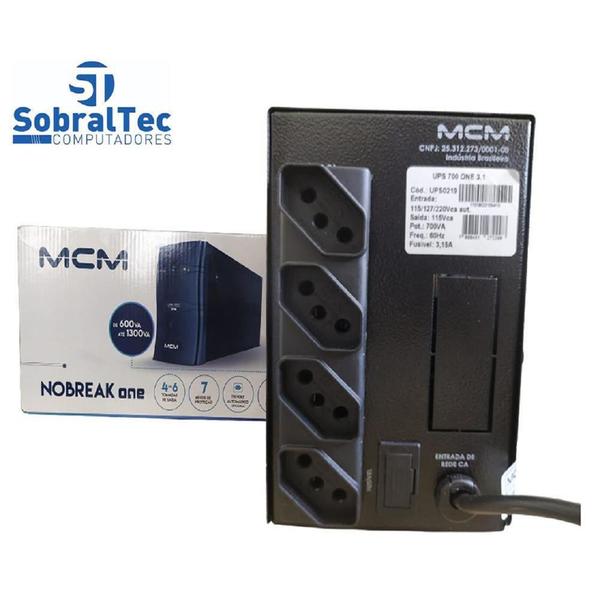 Imagem de Nobreak Mcm Action 3.1 Ups0230 1500 Va Bivolt 6 Tomadas 