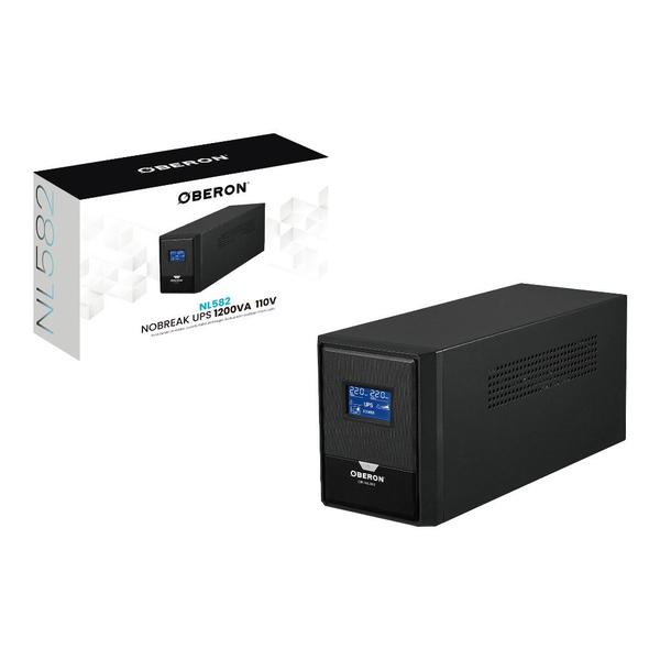 Imagem de Nobreak Oberon Backup Segurança Ups Tv Pc 1200va 720w 110v 220V