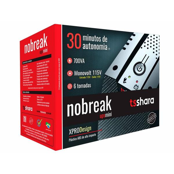 Imagem de Nobreak Ts Shara UPS, 700VA, Mono, Mini - 4542