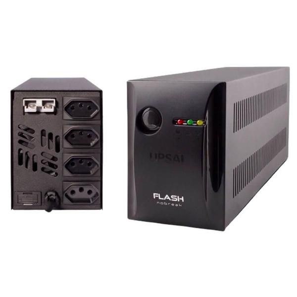 Imagem de Nobreak Upsai Flash 1200 Va Biv/115 Conector Bateria Externa