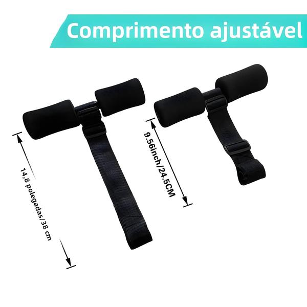 Imagem de Nordic Home Workout Hamstring Curl Strap Para Agachamentos Espanhóis Ab Treinos Equipamento De