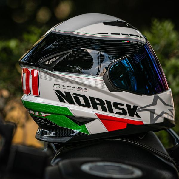 Imagem de Norisk capacete ff302 grand prix italy com oculos interno