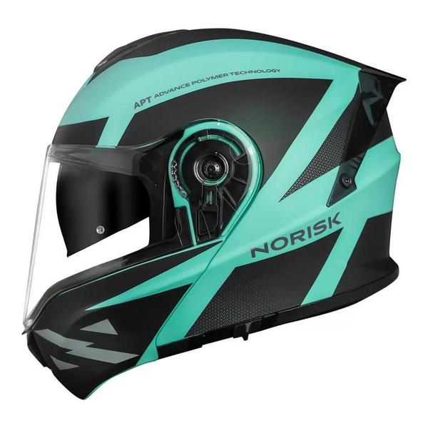 Imagem de Norisk capacete motion defender matte tit/blue 64/xxl