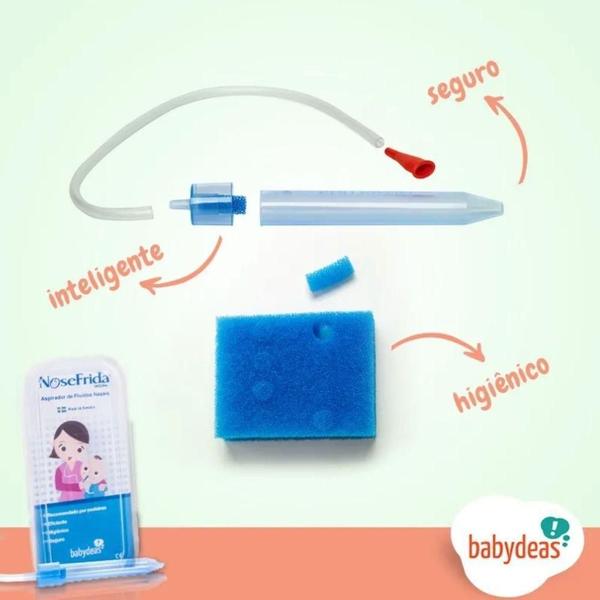 Nosefrida Aspirador Nasal + 2 Refis - Original - Babydeas Imagem de Nosefrida Aspirador Nasal + 2 Refis - Original - Babydeas