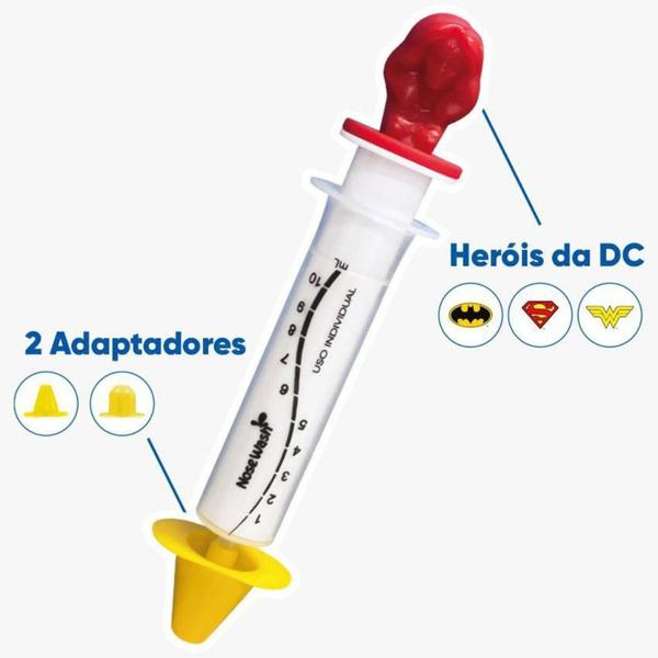 Imagem de Nosewash - lavagem nasal 10ml - kit heróis - mulher maravilha