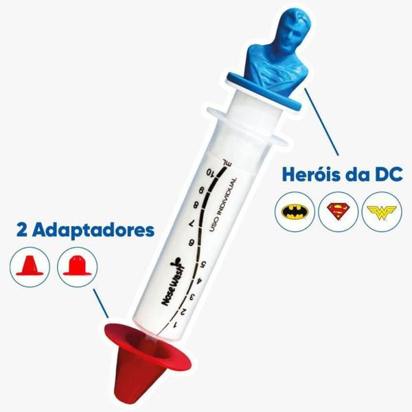 Imagem de Nosewash - lavagem nasal 10ml - kit heróis - superman