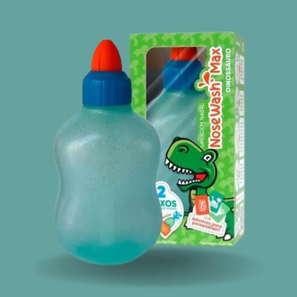 Imagem de NoseWash Max Dinossauro Lavagem Nasal Adulto e Infantil