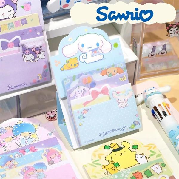 Imagem de Notas Adesivas Sanrio - Olá Kitty, Kuromi e Cinnamoroll - Papelaria para Estudantes