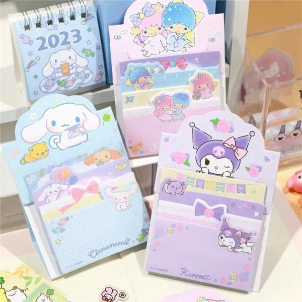 Imagem de Notas Adesivas Sanrio - Olá Kitty, Kuromi e Cinnamoroll - Papelaria para Estudantes