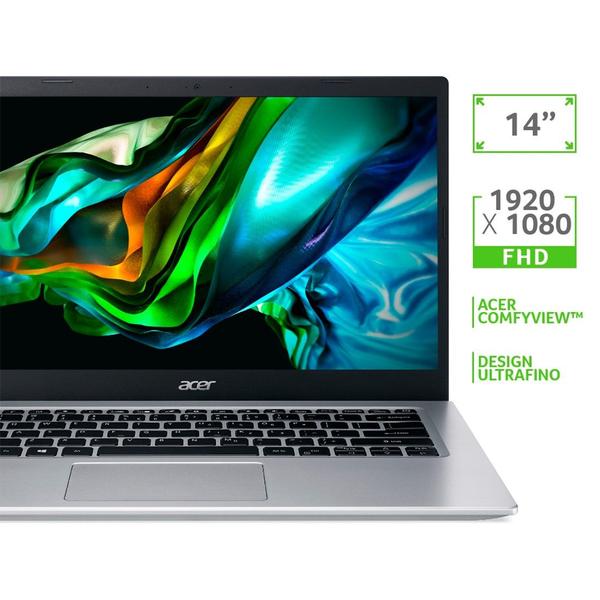 Imagem de Notebook ACER A514-54-57HC INTEL I5 8GB 512GB SSD Windows 11 PRO - NX.AUKAL.00K