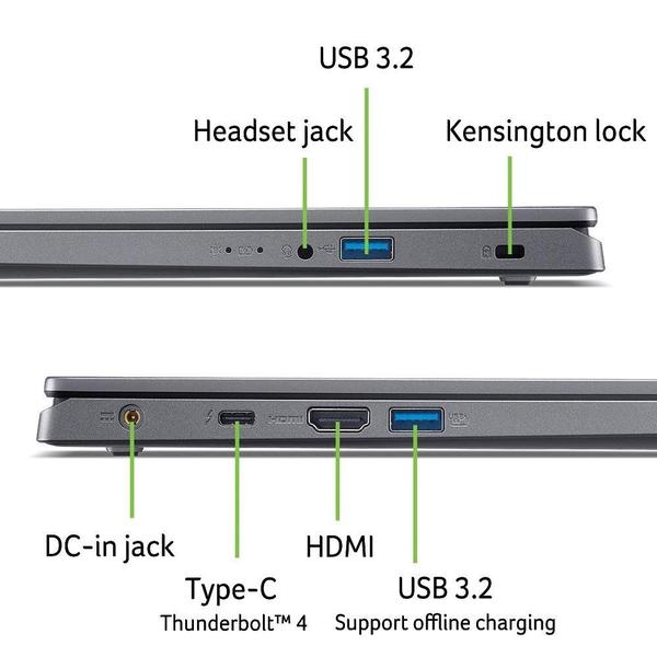 Imagem de Notebook Acer Aspire 15 A15-51M-73WH Intel Core I7, 16GB RAM, 512GB SSD, 15.6" LED, Linux, Preto - NX.J1RAL.002