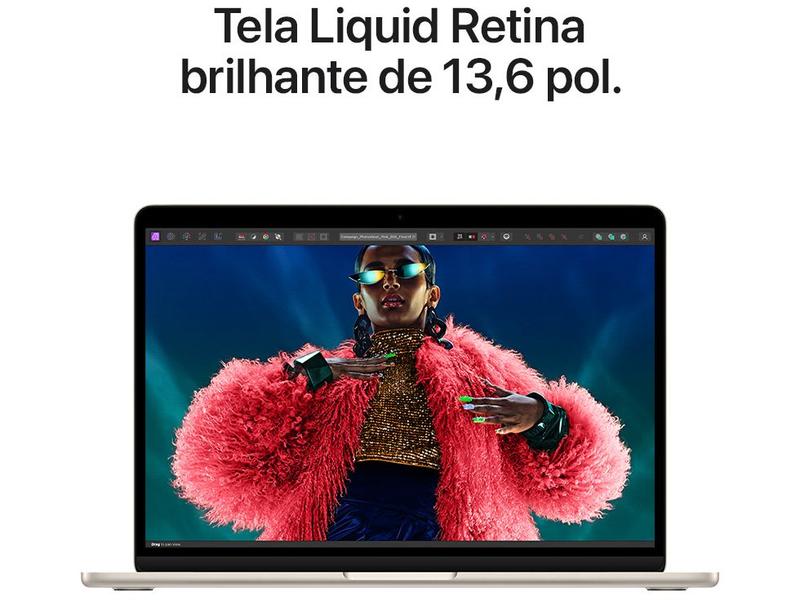 Notebook Apple Macbook Air 13” M3 16GB RAM 512GB SSD Estelar Notebook Apple Macbook Air 13” M3 16GB RAM 512GB SSD Estelar