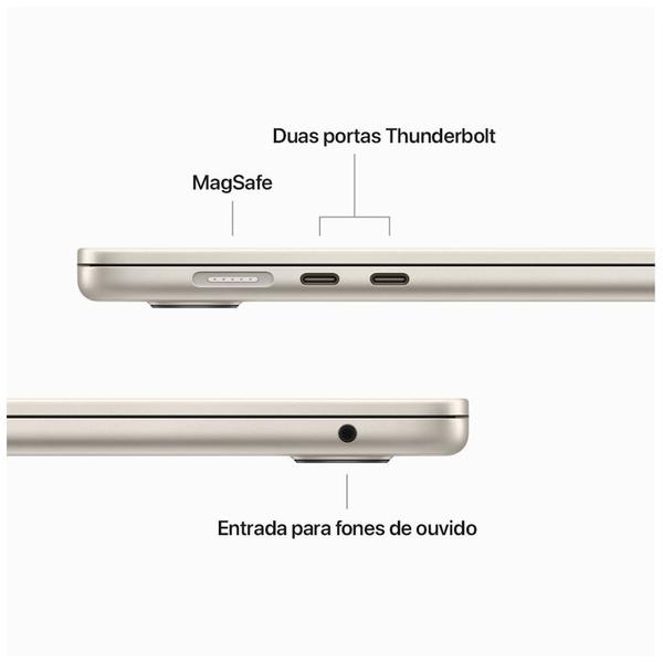 Imagem de Notebook Apple MacBook Air 15" M2 (8GB RAM , 512 GB SSD) - Estelar