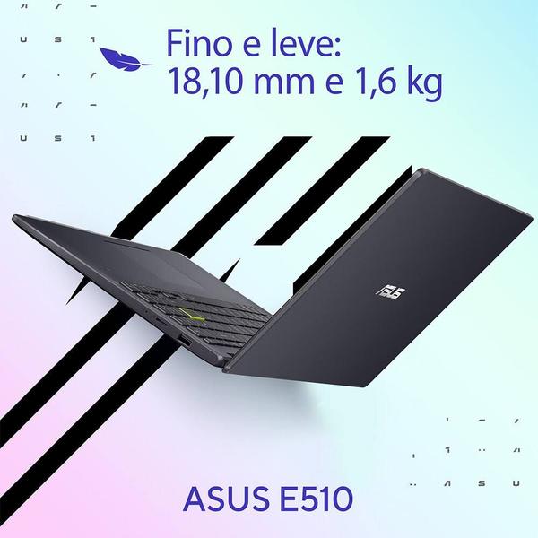 Imagem de Notebook Asus Intel Celeron Dual Core, 4GB , 128GB eMMC, Windows 11, Tela de 15,6", E510MA