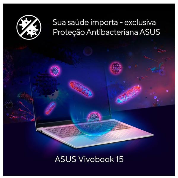 Imagem de Notebook Asus VivoBook 15, Intel Core i5 1235U, 8GB, 512GB SSD, Tela de 15,6" FHD, Cool Silver - X1504ZA-NJ986W