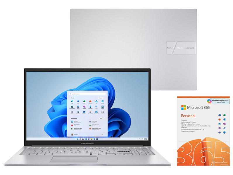 Notebook ASUS Vivobook 15 Intel Core i5 8GB RAM - 256GB SSD + Microsoft 365 Personal Offic... Notebook ASUS Vivobook 15 Intel Core i5 8GB RAM - 256GB SSD + Microsoft 365 Personal Offic...