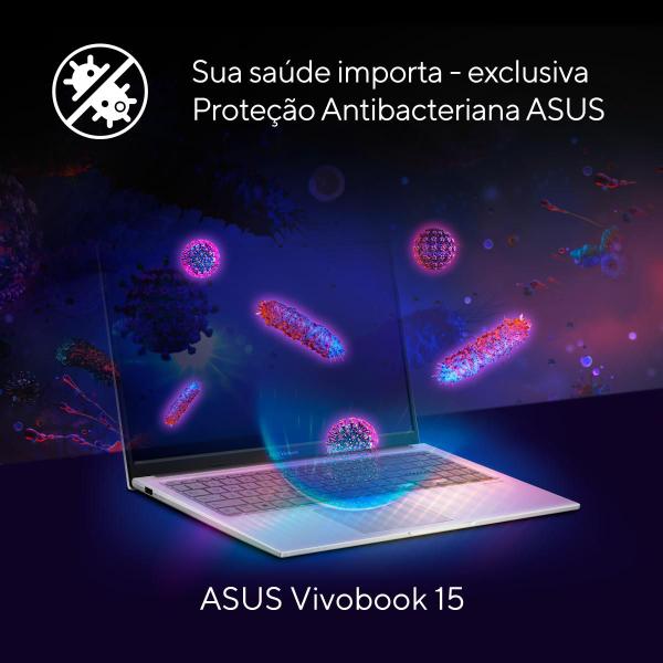 Imagem de Notebook ASUS Vivobook 15 X1504ZA Intel Core i5 1235U 8GB Ram 256GB SSD Windows 11 Tela 15,6" FHD Silver - NJ985W