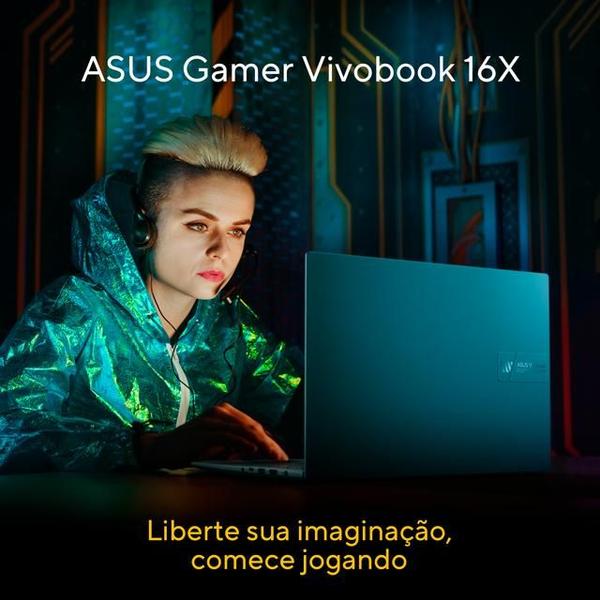 Imagem de Notebook ASUS Vivobook 16X K3605ZF RTX2050 Intel Core I5 12500H 8Gb Ram 512Gb SSD Linux KeepOs Tela 16'' Indie Black - MB419