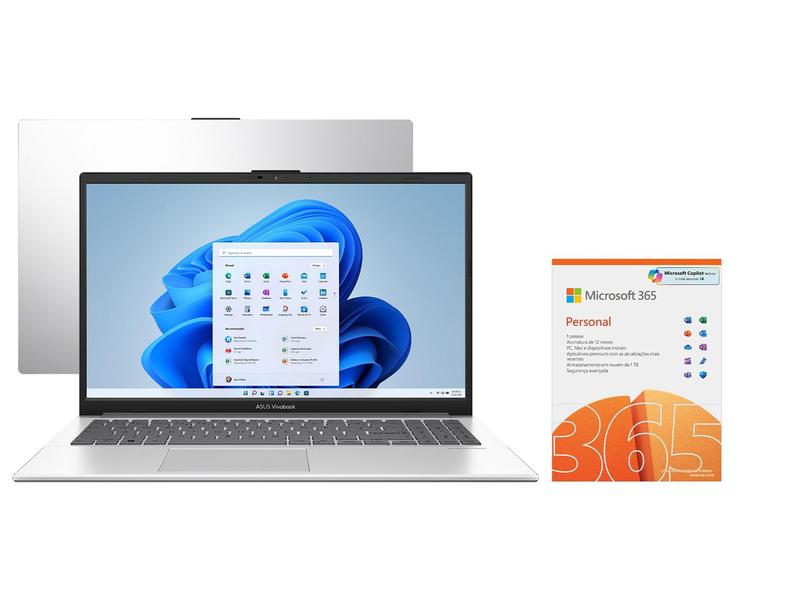 Notebook ASUS Vivobook Go 15 Intel Core i3 8GB RAM