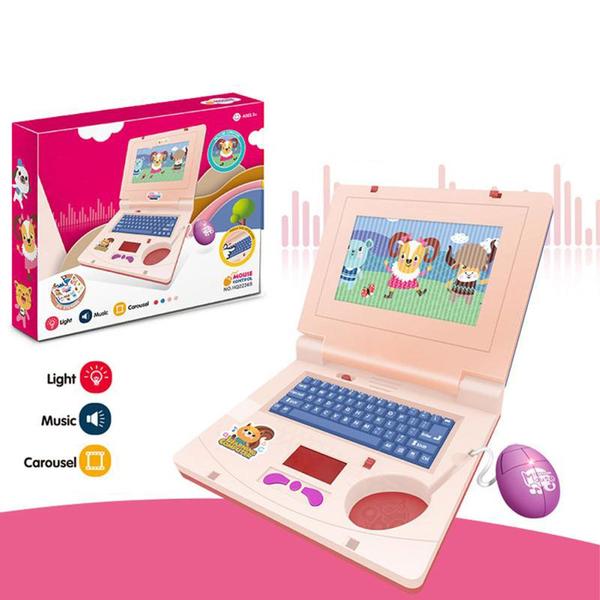 Imagem de Notebook Brinquedo Laptop Computador Infantil Musical Luz Meninos e Meninas