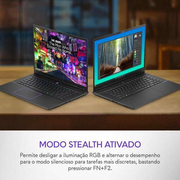 Notebook Dell Alienware m16 R2 AW16-U7155H-M20P 16" QHD+ Intel Core Ultra 7 32GB 1TB SSD RTX 4060 Win 11 Imagem de Notebook Dell Alienware m16 R2 AW16-U7155H-M20P 16" QHD+ Intel Core Ultra 7 32GB 1TB SSD RTX 4060 Win 11