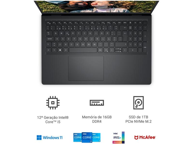 Imagem de Notebook Dell Inspiron 15 I15-I120K-A35P Intel Core i5 16GB RAM SSD 1TB 15,6" Full HD Windows 11 12MB 210-BNFN