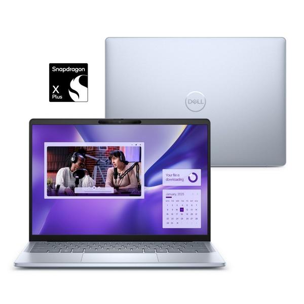 Notebook Dell Inspiron Plus I14-QCXPLUS-M10 14" QHD+ Touch Snapdragon X Plus 16GB 512GB SSD Windows 11 Prata Gelo
