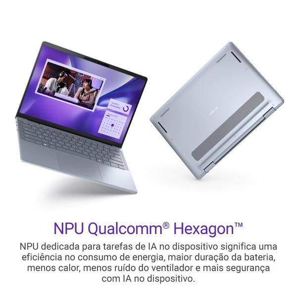 Imagem de Notebook Dell Inspiron Plus I14-QCXPLUS-M20 14" QHD+  Touch Snapdragon X Plus 16GB 1TB SSD Windows 11 Prata Gelo