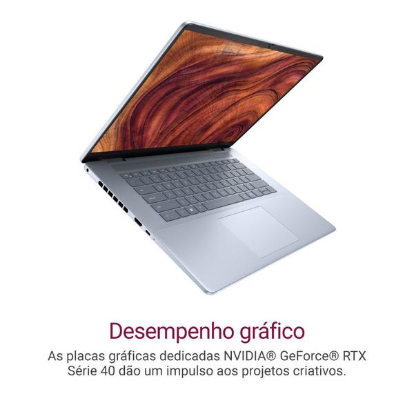 Imagem de Notebook Dell Inspiron Plus I16-U7155H-M20 16" QHD+ Intel Core Ultra 7 155H 16GB 1TB SSD RTX4060 Windows 11 Prata Gel