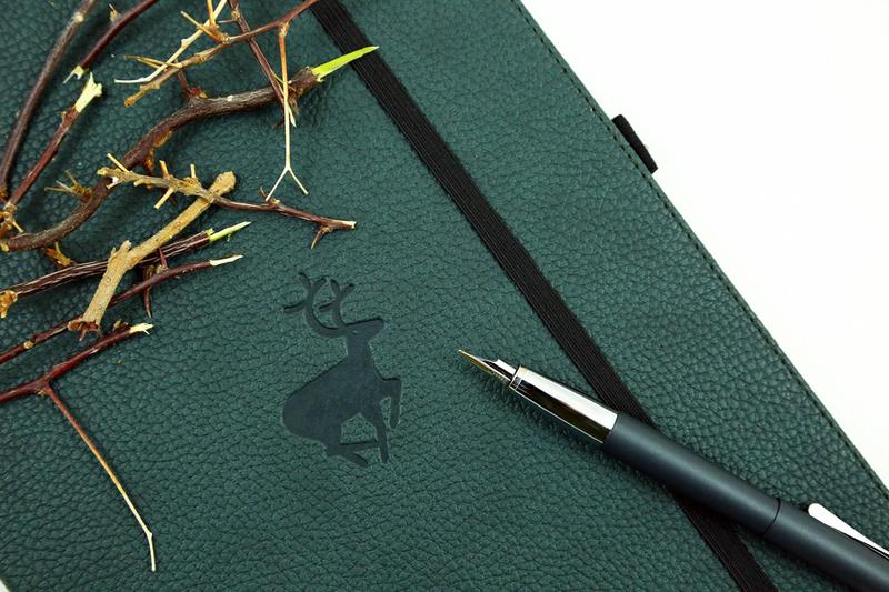 Imagem de Notebook Dingbats* Wildlife Squared em couro PU A4 extra grande