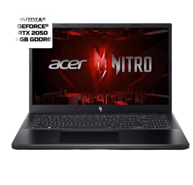 Imagem de Notebook Gamer Acer Nitro V15 ANV15-51-58QL, Intel Core i5-13420H 13ª Geração, 16GB, 512GB SSD, RTX 2050 4GB, 15.6”, Windows 11, Preto