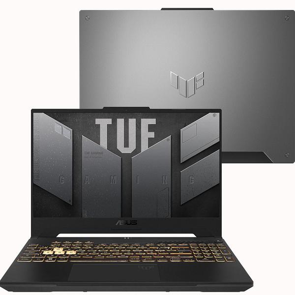 Notebook Gamer Asus TUF Gaming F15 15.6 FHD 144Hz I7 12700H SSD 512GB 16GB RTX 3050 4GB Win11H FX507ZC4-HN113W Imagem de Notebook Gamer Asus TUF Gaming F15 15.6 FHD 144Hz I7 12700H SSD 512GB 16GB RTX 3050 4GB Win11H FX507ZC4-HN113W