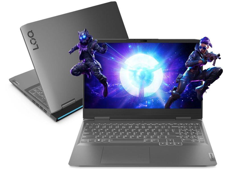 Imagem de Notebook Gamer Lenovo Intel Core i5 SSD 512GB 16GB RAM 15,6" Full NVIDIA RTX 2050 4GB Windows 11 LOQ