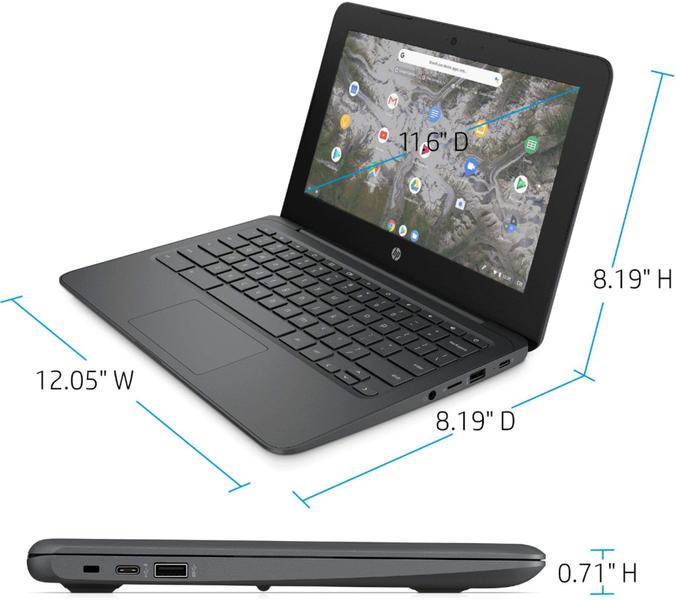 Imagem de Notebook HP Chromebook 11.6" Intel Celeron 4 GB RAM 32 GB eMMC