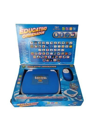 Notebook Infantil Educativo C/Mouse 2/1Inglês E Português AZ - Toy king Imagem de Notebook Infantil Educativo C/Mouse 2/1Inglês E Português AZ