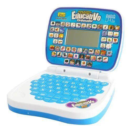 Notebook Infantil Educativo Interativo 2/1Inglês E Português AZ - Toy king Imagem de Notebook Infantil Educativo Interativo 2/1Inglês E Português AZ