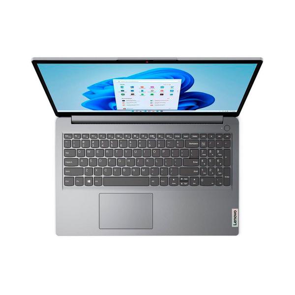 Imagem de Notebook Lenovo Ideapad 1, Intel Core i3-1215U, Tela 15.6" HD, 4GB, SSD 256GB, Windows 11 Home, Cinza - 82VY000TBR