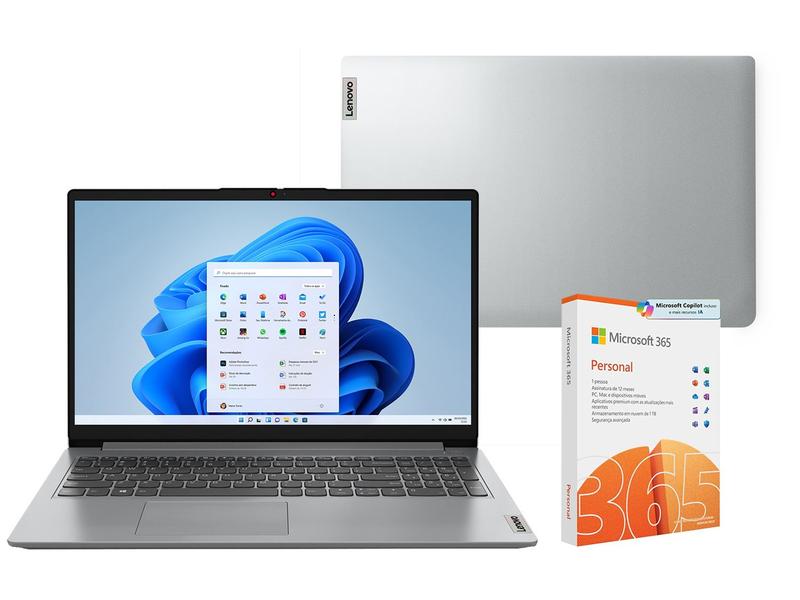 Notebook Lenovo IdeaPad 1i Intel Core i3 4GB RAM - 256GB SSD + Microsoft 365 Personal Offi... Notebook Lenovo IdeaPad 1i Intel Core i3 4GB RAM - 256GB SSD + Microsoft 365 Personal Offi...