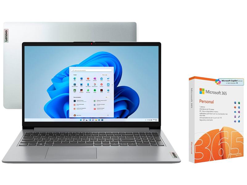Notebook Lenovo IdeaPad 1i Intel Core i5 8GB RAM - SSD 512GB + Microsoft 365 Personal Offi... Notebook Lenovo IdeaPad 1i Intel Core i5 8GB RAM - SSD 512GB + Microsoft 365 Personal Offi...