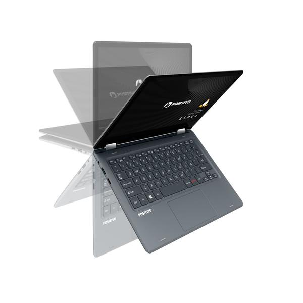 Imagem de Notebook Positivo Duo C464D-5 Intel Celeron N3350 Linux 4GB RAM 64GB eMMC 11,6” LED HD IPS - Cinza Escuro