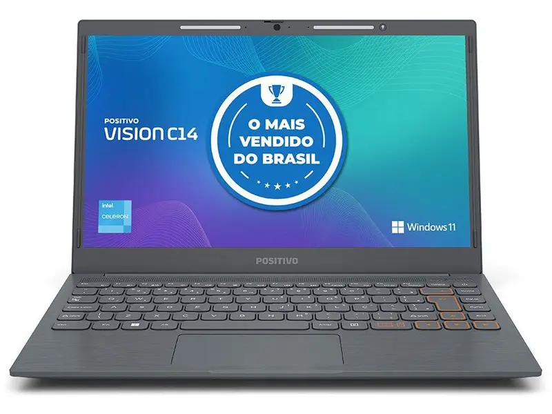 Notebook Positivo Vision C14 Lumina Bar Intel Celeron 4GB 128GB