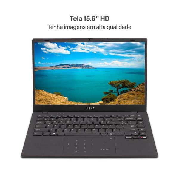 Imagem de Notebook Ultra Windows 11 Home Tela 15.6 Pol Intel Core i3 4GB 120GB SSD - UB490