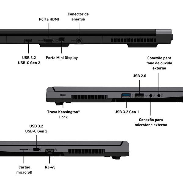 Imagem de Notebook VAIO FH15 i7-12650H Wind 11 Home GeForce RTX 3050 32GB RAM 1TB SSD 15.6"FullHD Cinza Escuro