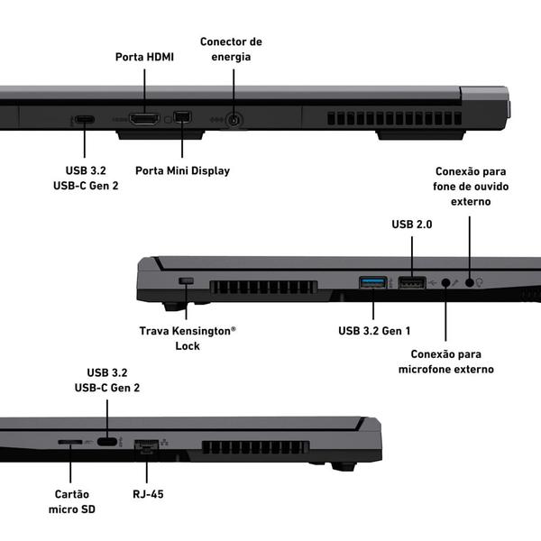 Imagem de Notebook VAIO FH15 Intel Core i5-12450H Shell Efi GeForce RTX 3050 16GB RAM 1TB SSD 15,6'' Full HD - Cinza Escuro